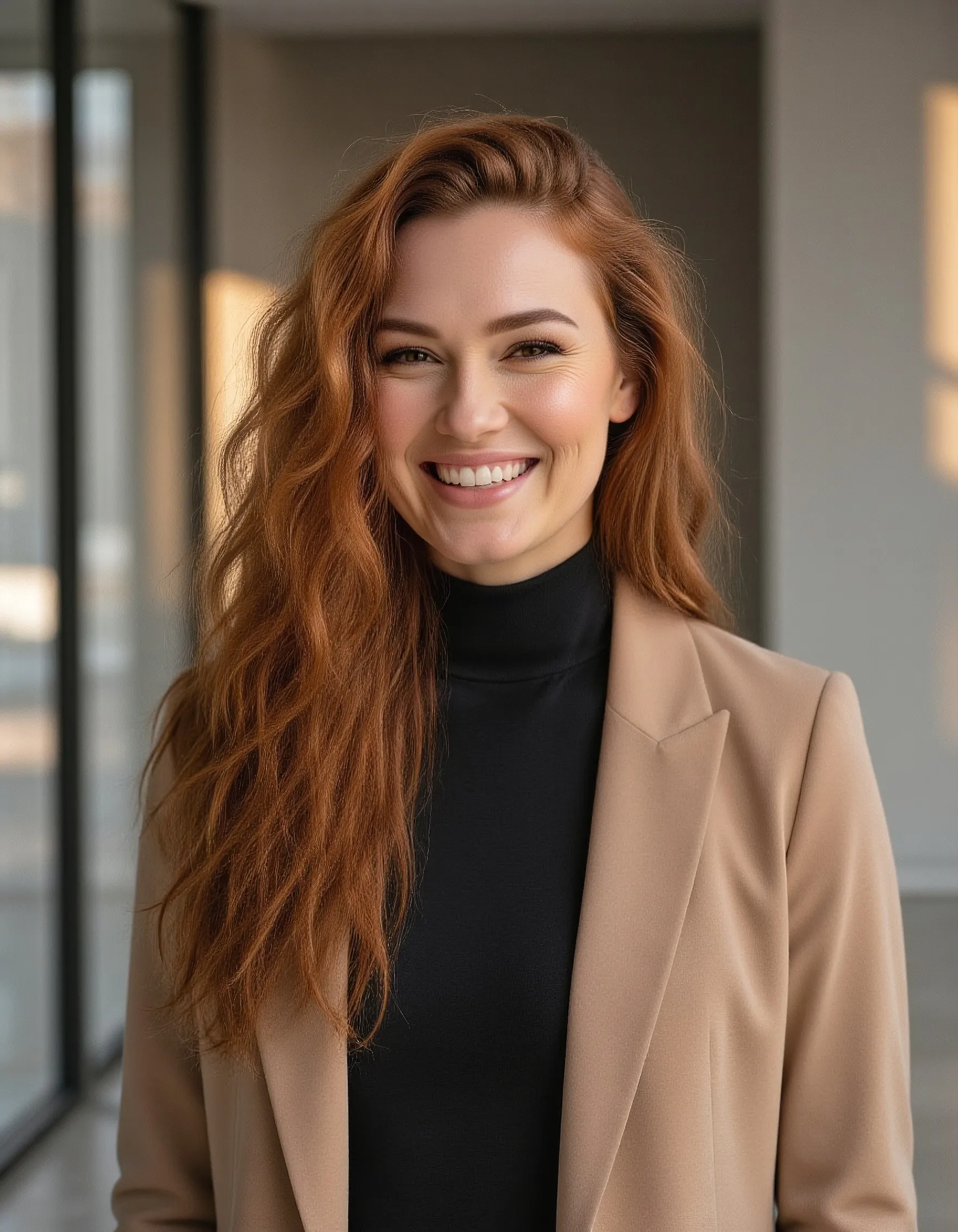Close professional portrait from StudioGenie