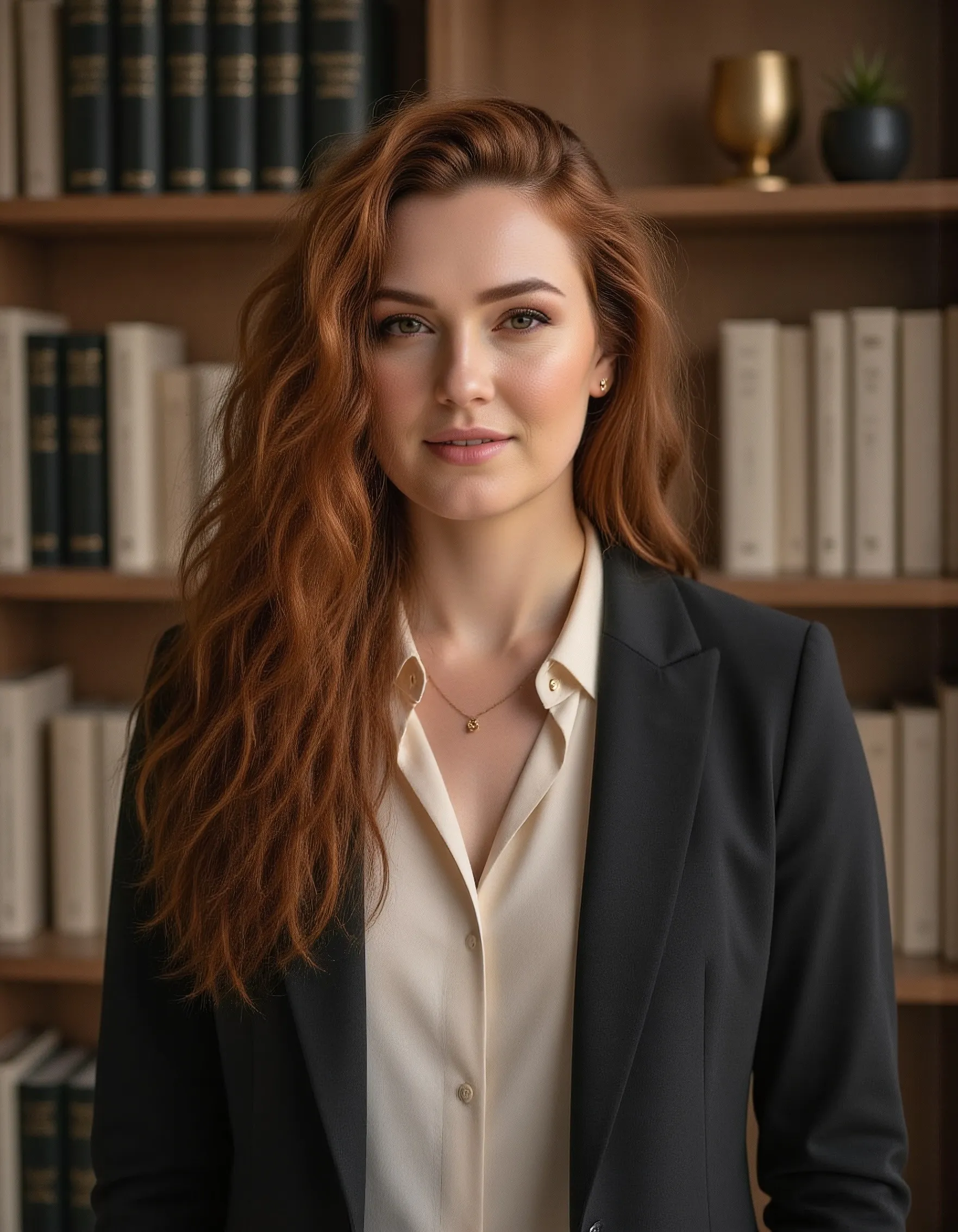 Formal office portrait from StudioGenie